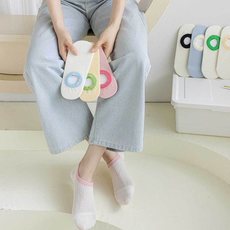 Striped Pure Cotton Round Mouth Boat Socken gestreift Striped Pure Cotton Round Mouth Boat Socken gestreift