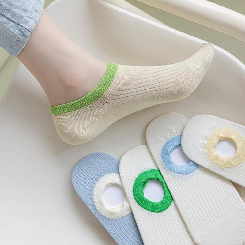 Striped Pure Cotton Round Mouth Boat Socken gestreift Striped Pure Cotton Round Mouth Boat Socken gestreift