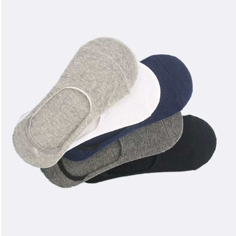 200 Nadel-Silikon-Anti-Slip-Männer einteilige unsichtbare Socken