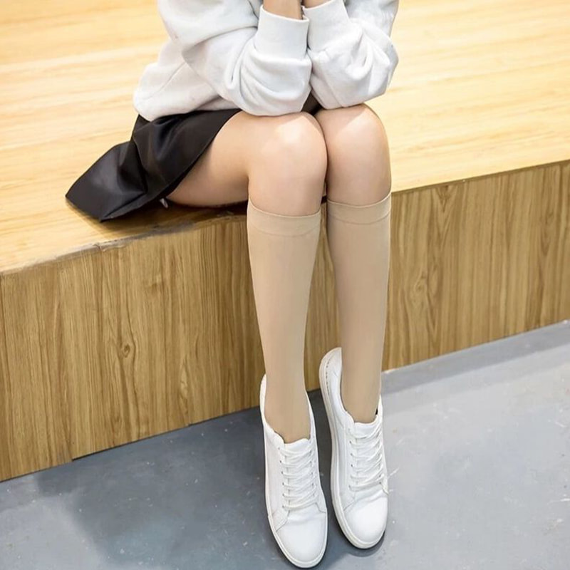 Samt dünner Sommer JK Damen Socken Lange Röhrchen Socken Kalbsocken Samt dünner Sommer JK Damen Socken Lange Röhrchen Socken Kalbsocken