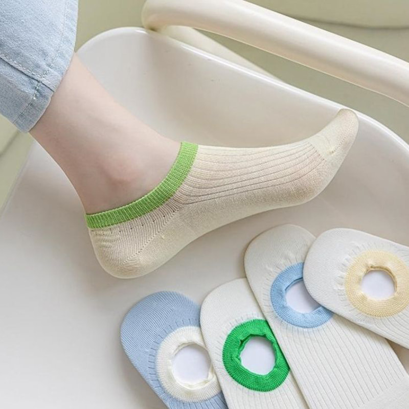 Striped Pure Cotton Round Mouth Boat Socken gestreift Striped Pure Cotton Round Mouth Boat Socken gestreift